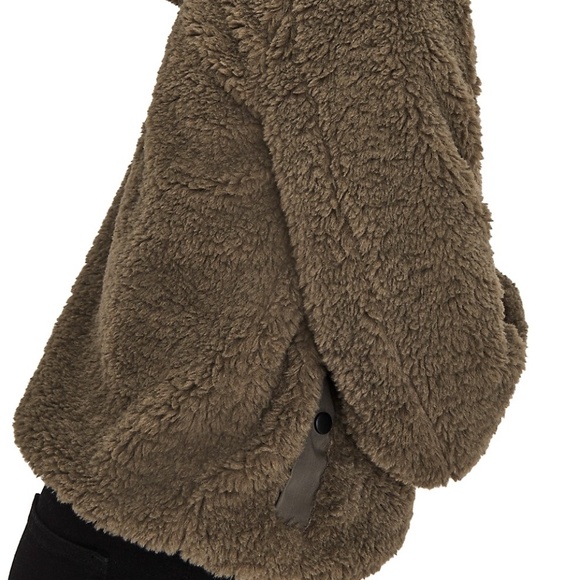 VERO MODA Hooded Teddy Jacket - Picture 2 of 5